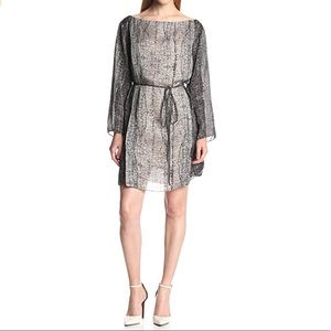 HALSTON HERITAGE Women's Printed Silk Caftan Dress